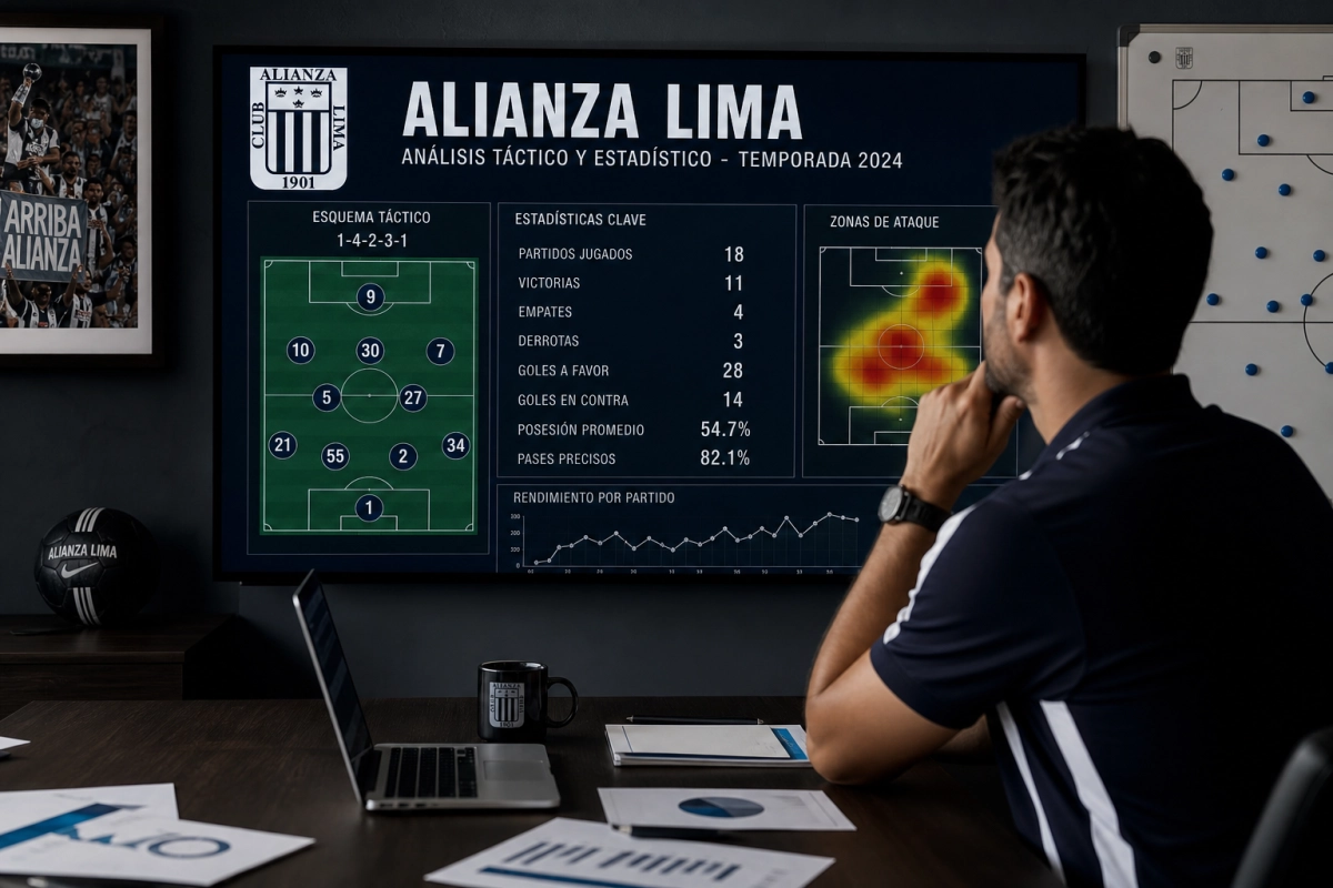 Análisis de Alianza Lima: desglose táctico y estadístico del esquema esta temporada