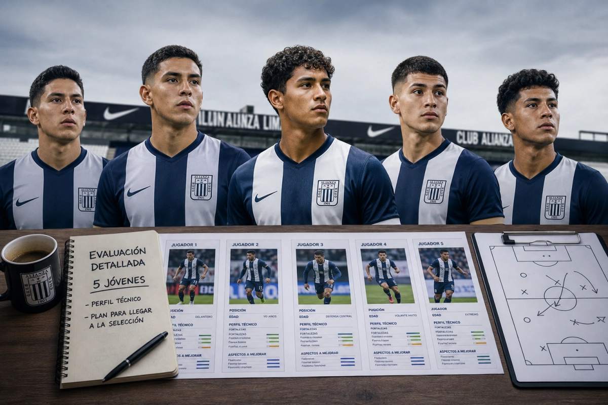 Evaluación detallada de cinco jóvenes del plantel de Alianza Lima: perfil técnico y plan para llegar a la selección